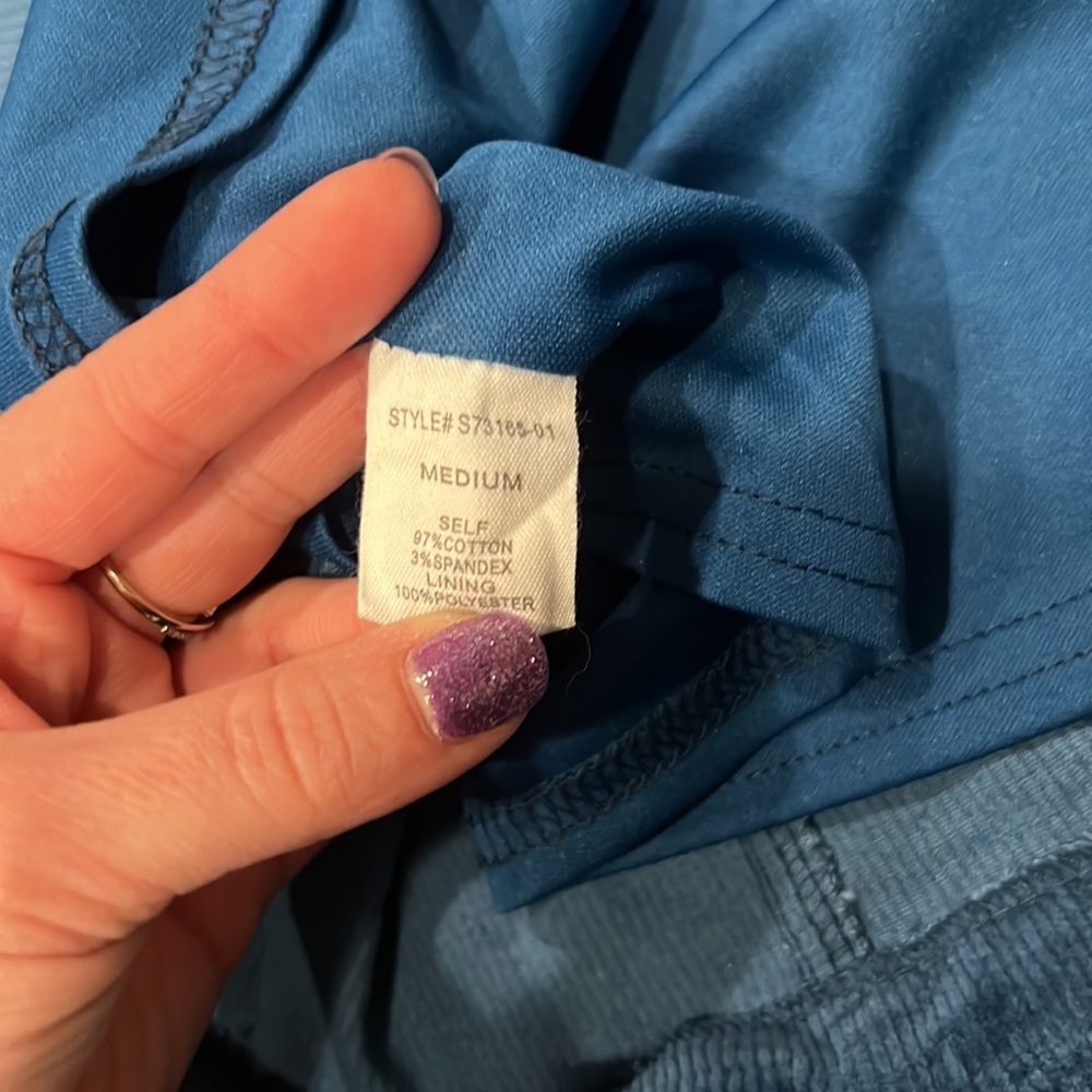 🛍️SOLD🩷Altar’d State Blue Corduroy Mini Skirt Size Medium - Picture 4 of 5